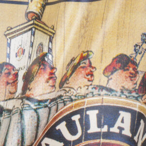 Close Up of Paulaner Beer Bottle Sticker